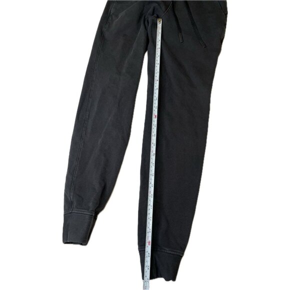 Lululemon Women's 2 Black Ready To Fleece Joggers Sweatpants Pima Cotton - Picture 7 of 9